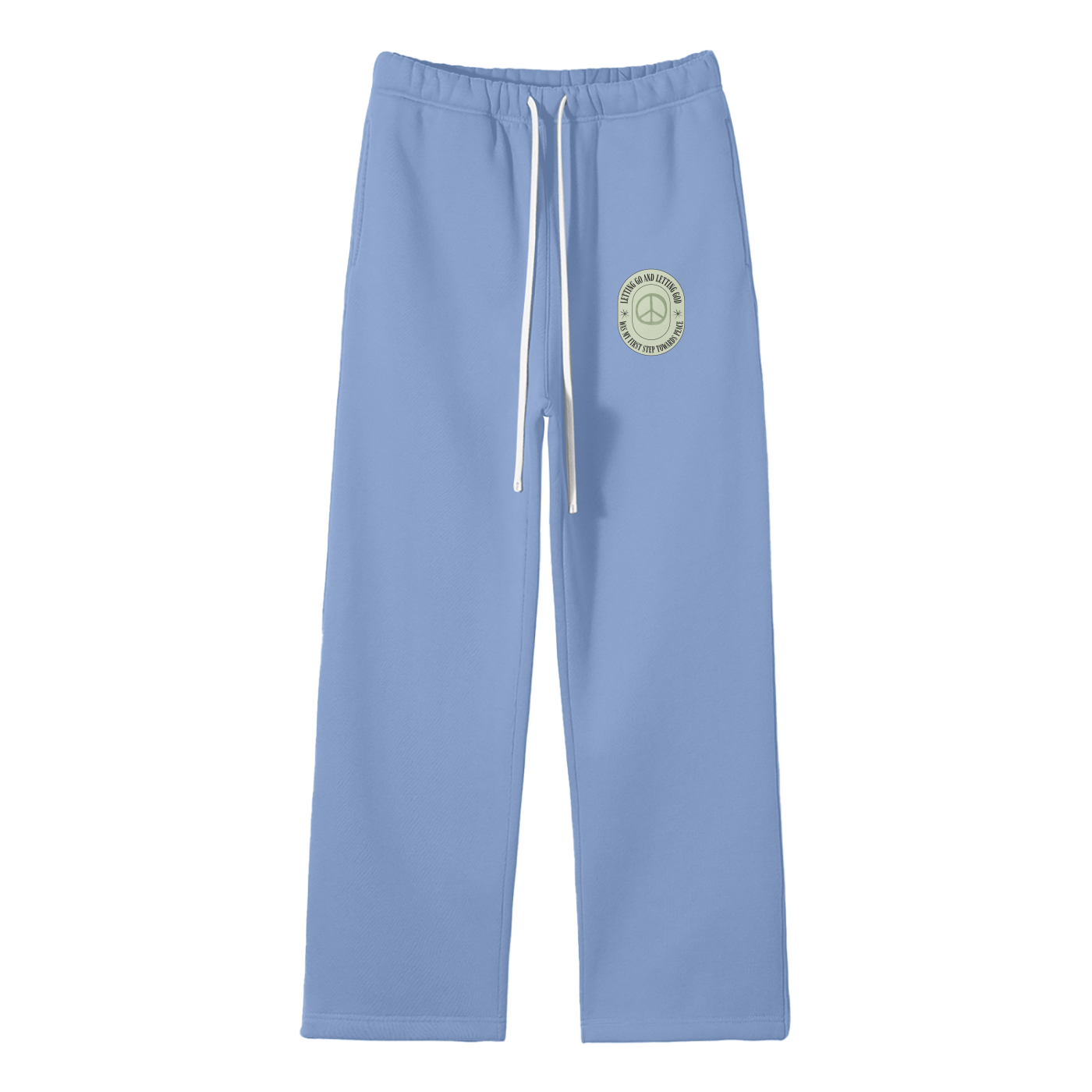Letting Go & Letting God Streetwear Fleece Straight Leg Pants