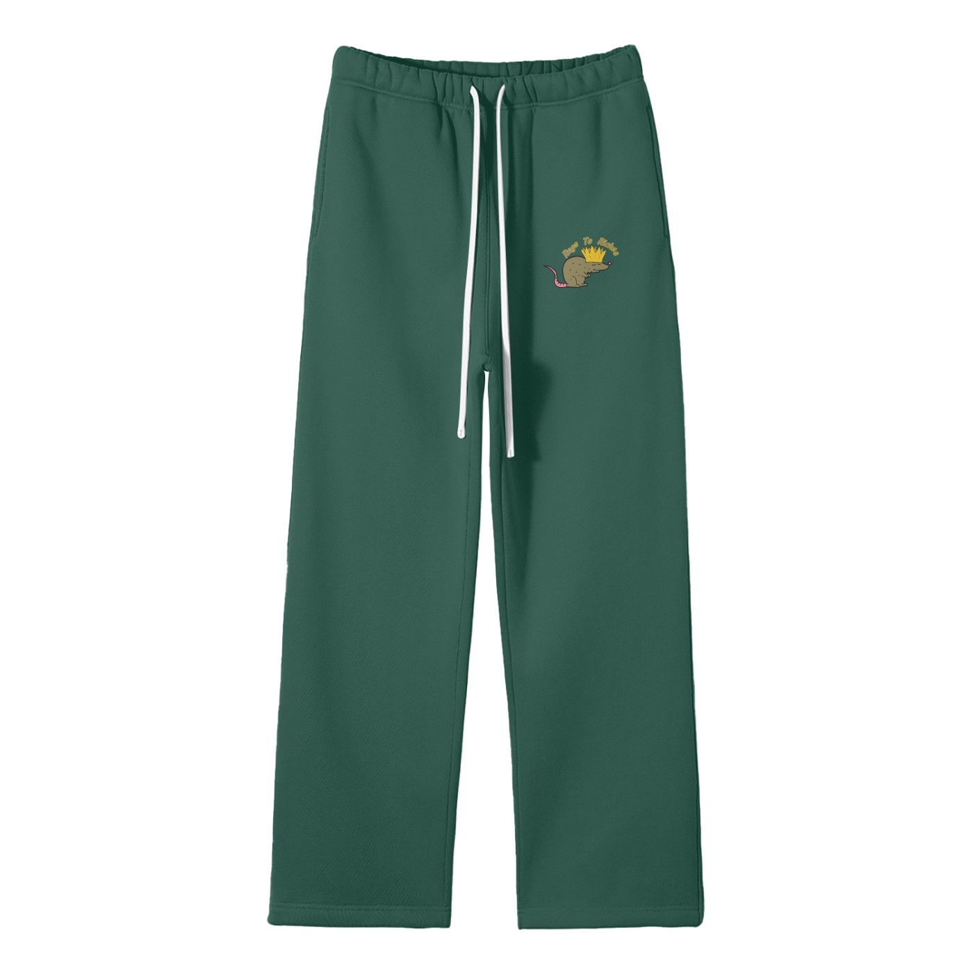 Rags To Riches Streetwear Fleece Straight Leg Pants