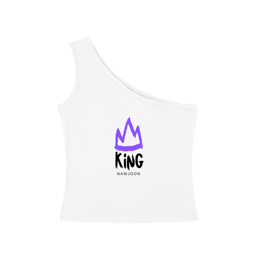 King Namjoon One-Shoulder Crop T-Shirt