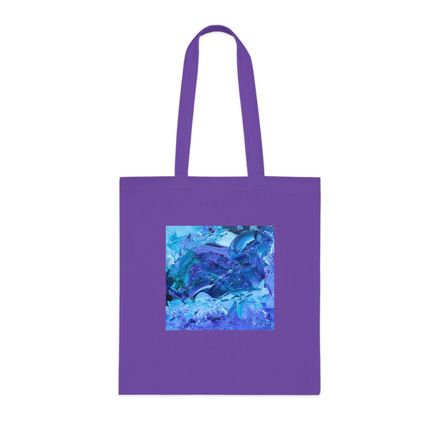 Waves of Sapphire Cotton Tote