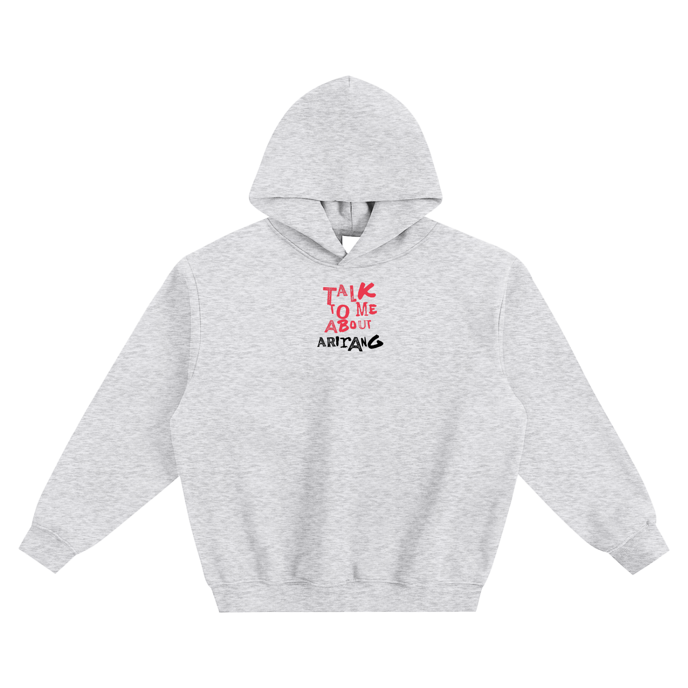 Talk To Me About Arirang BTS Fleeced Boxy Hoodie