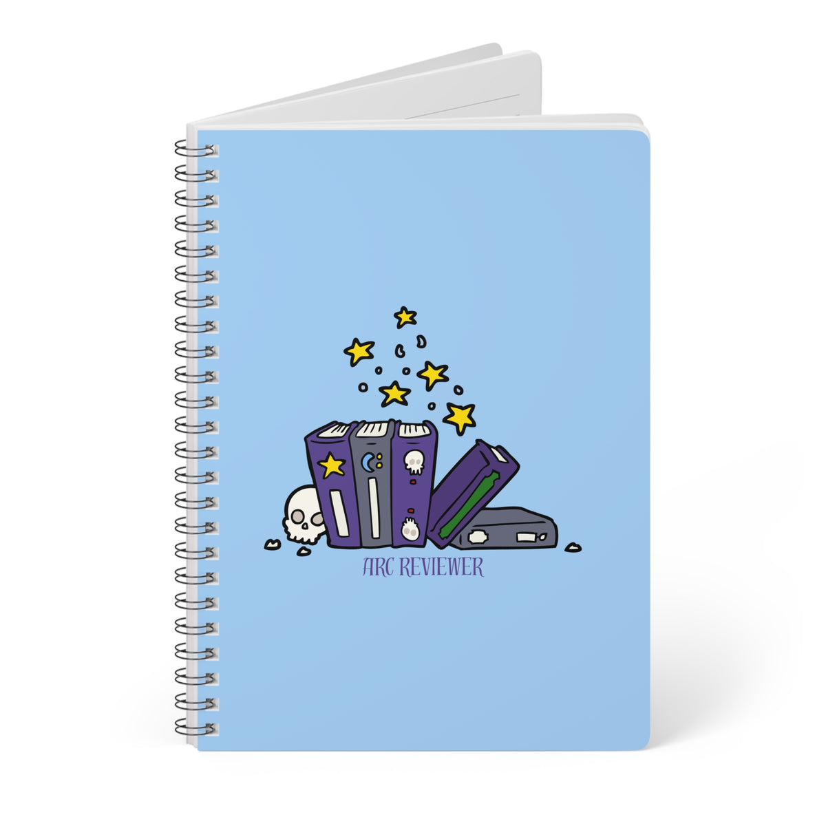 Arc Reviewer (Skull) Wirobound Softcover Notebook, A5