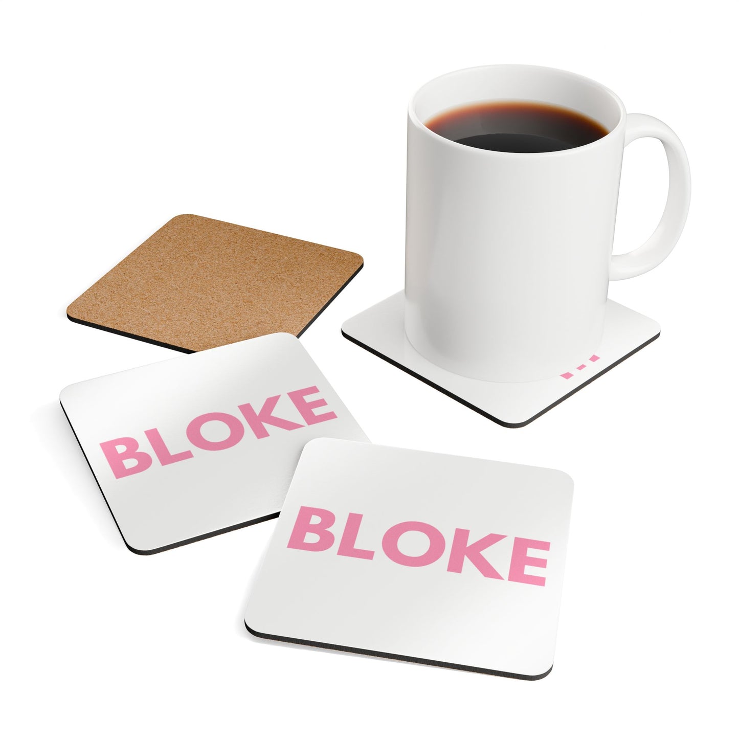 Bloke Corkwood Coaster Set