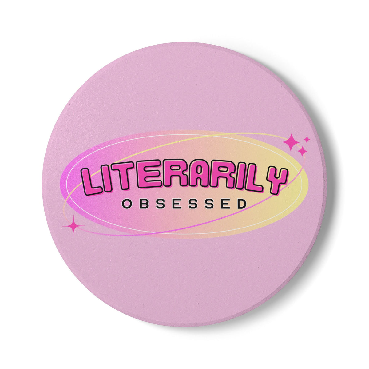 Literarily Obsessed Ceramic Coaster