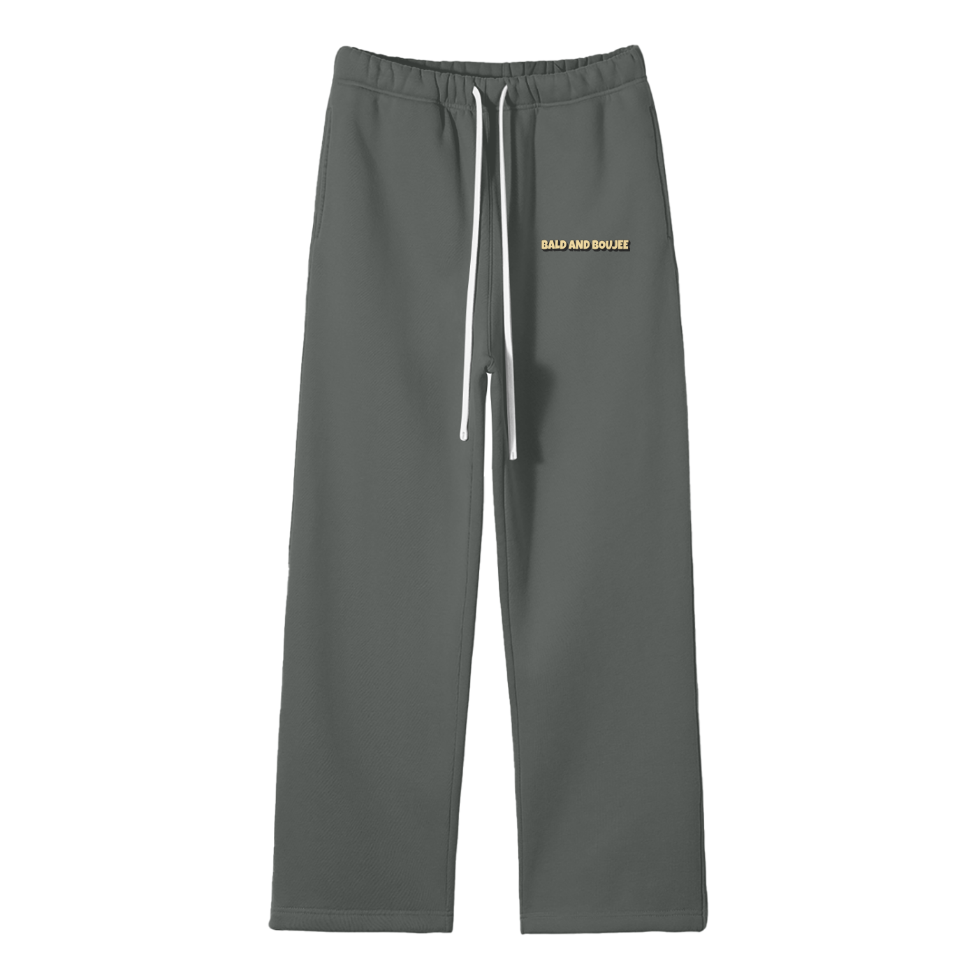 Bald & Boujee Streetwear Fleece Straight Leg Pants