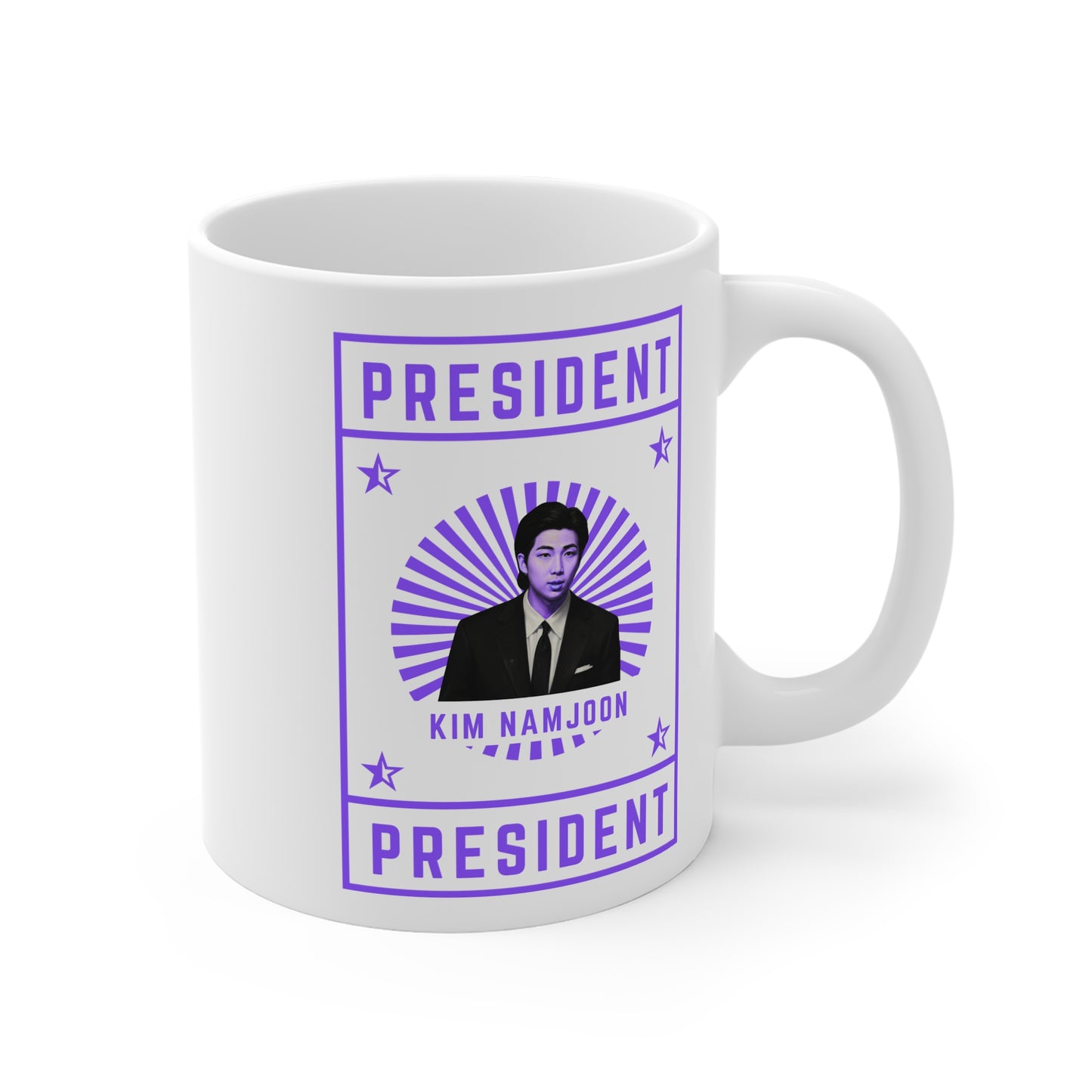 President Kim Namjoon 11oz White Mug