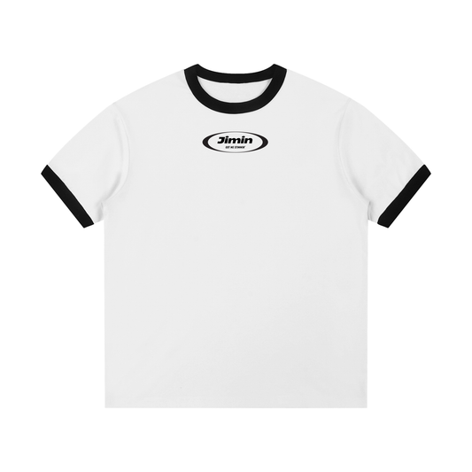 Jimin Got Me Stimmin' Contrast Edge Ribbed Crewneck T-Shirt