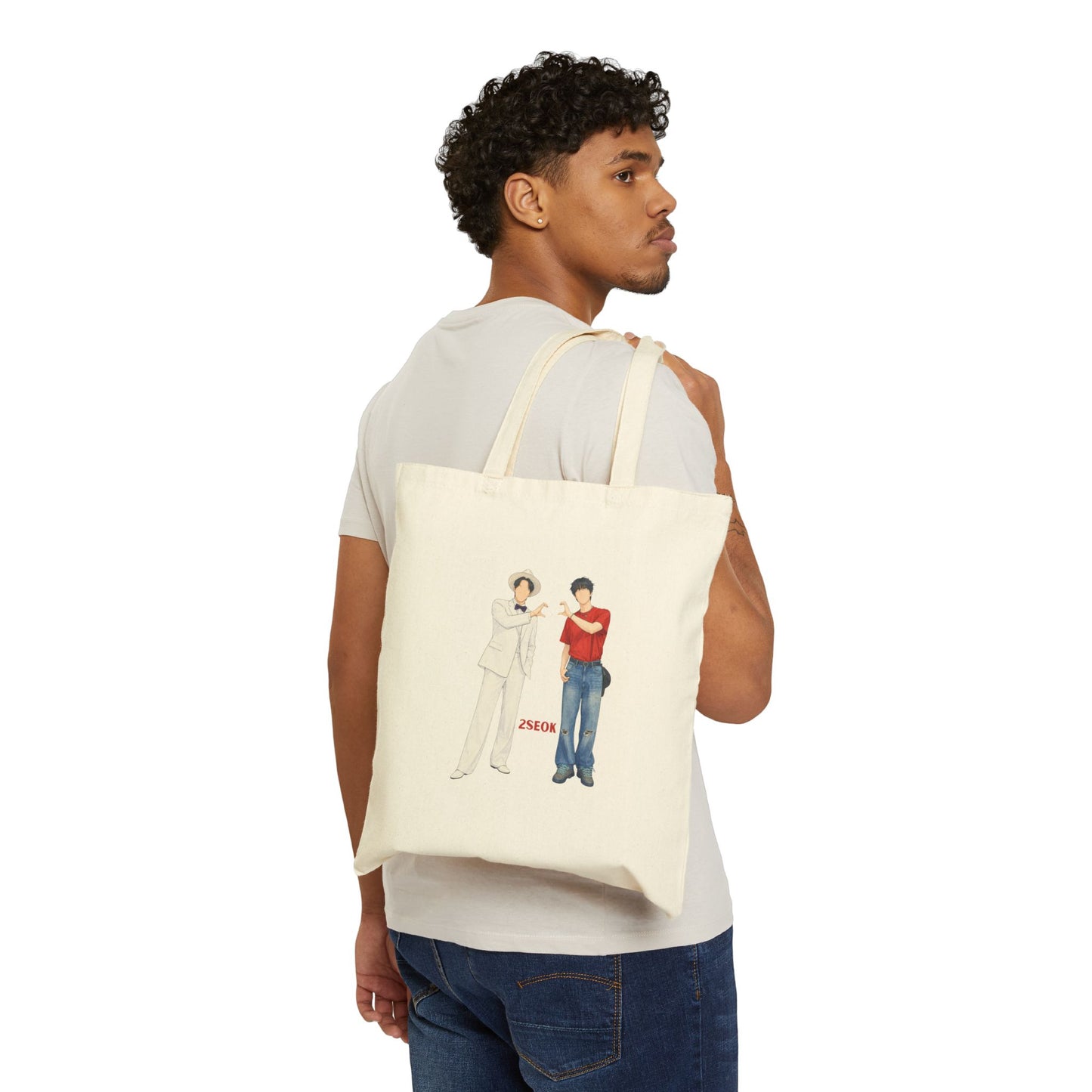 2Seok (Jin & J Hope) Cotton Canvas Tote Bag
