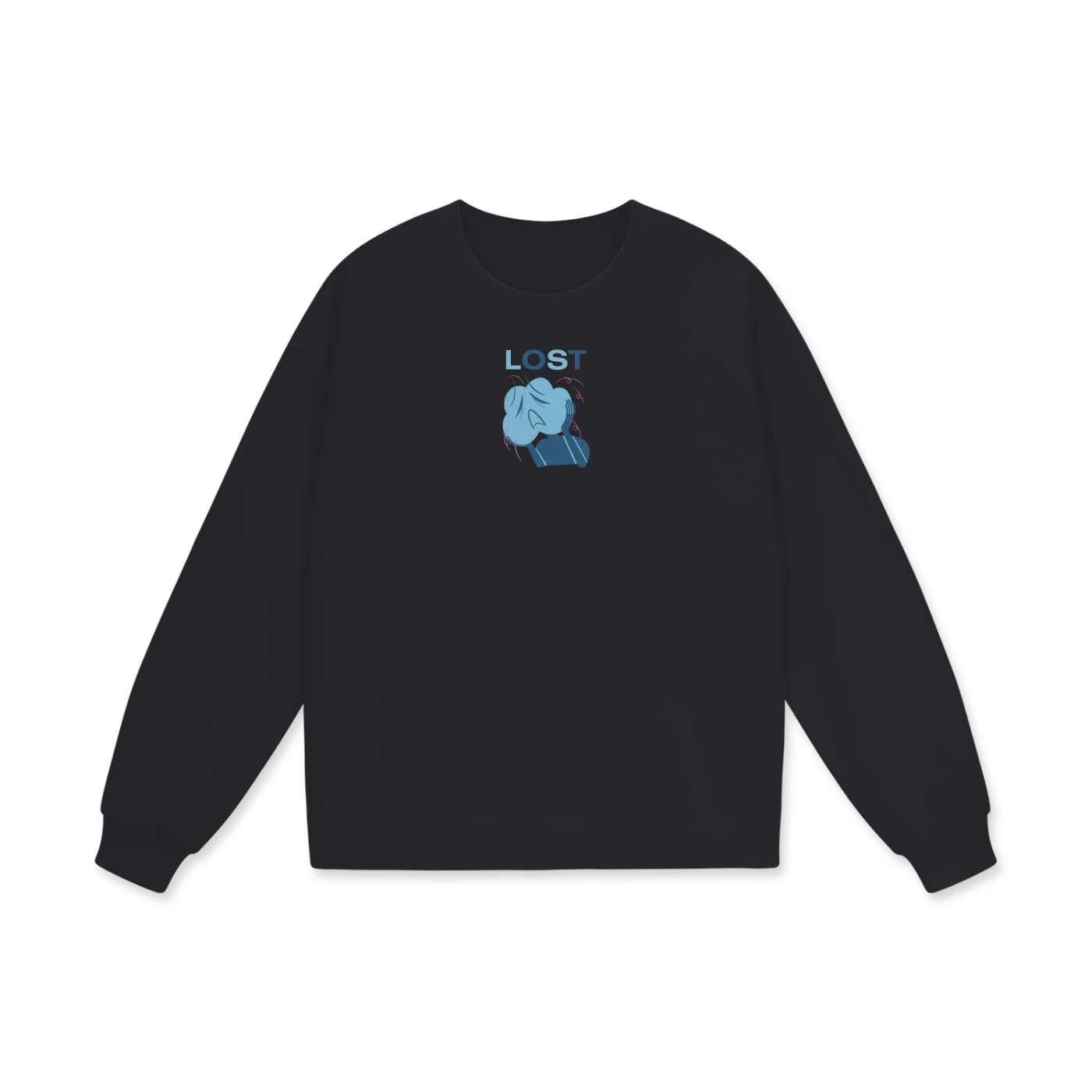 Lost Heavyweight Drop Shoulder Oversized Fleece Sweatshirt