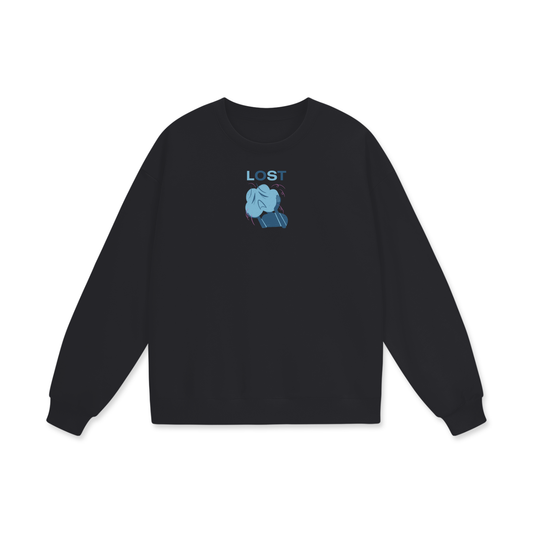 Lost Heavyweight Drop Shoulder Oversized Fleece Sweatshirt
