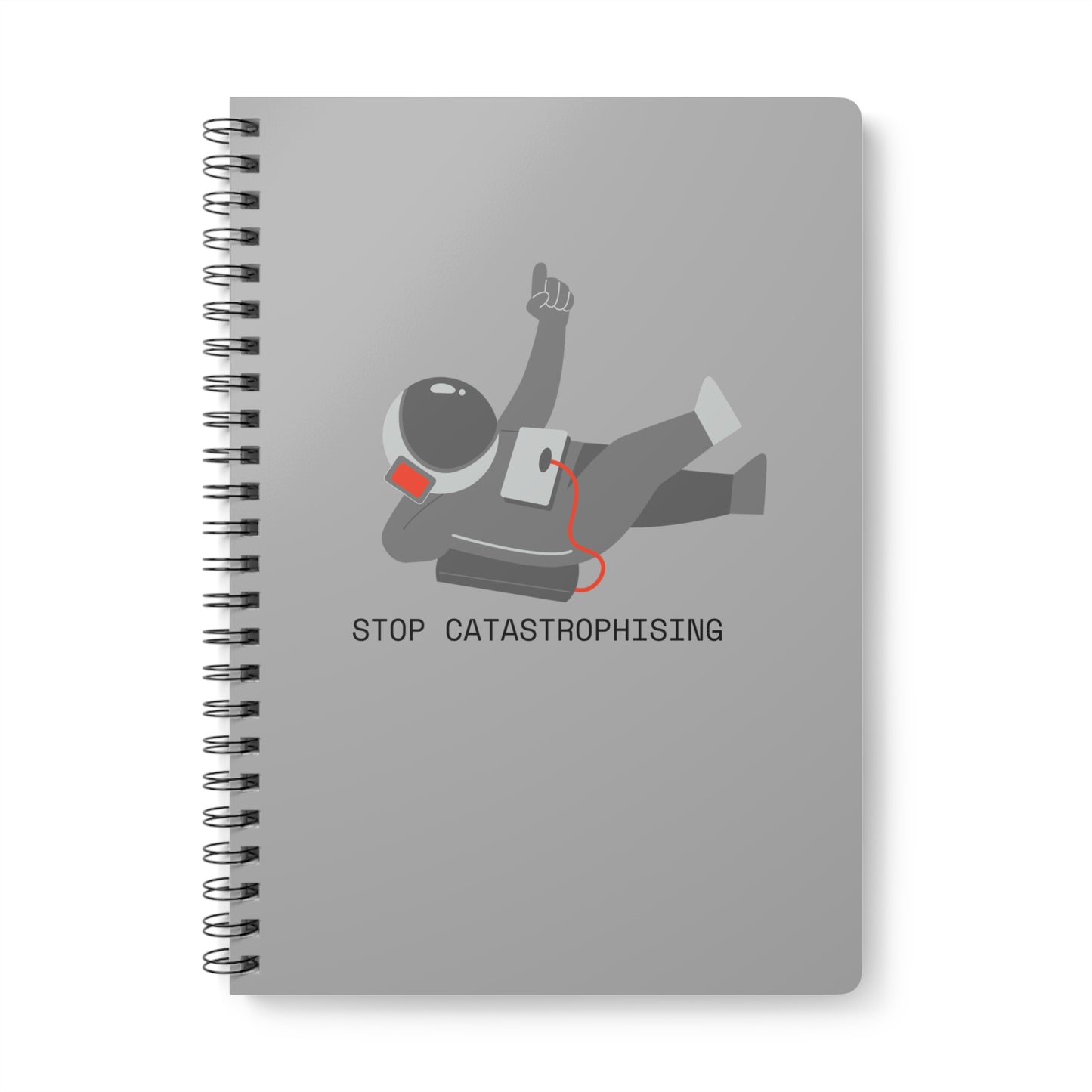 Stop Catastrophising Wirobound Softcover Notebook, A5