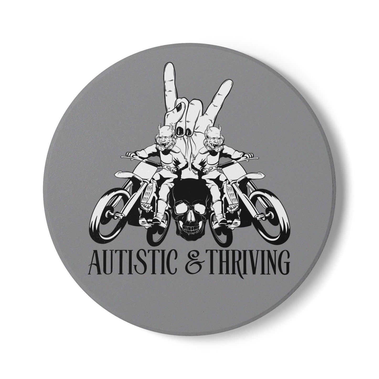 Autistic & Thriving Ceramic Coaster
