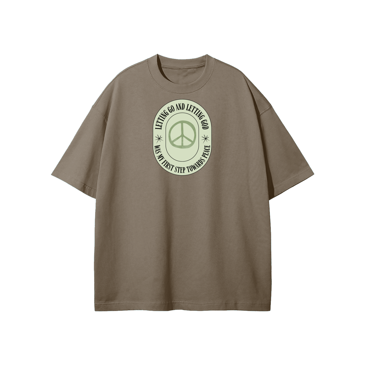Letting Go & Letting God Streetwear Heavyweight Loose Fit T-Shirt