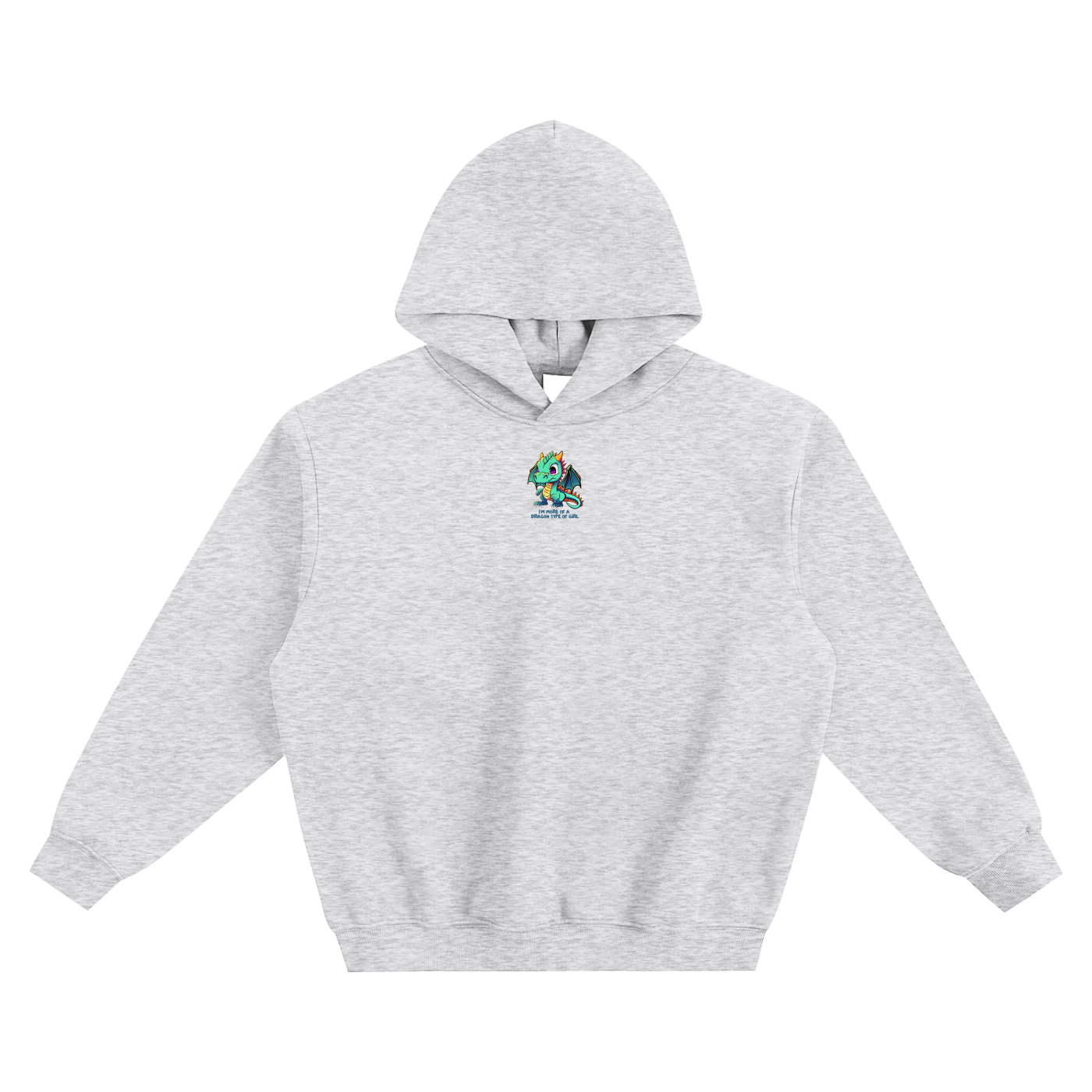 I'm More Of A Dragon Type Of Girl (1) Fleeced Boxy Hoodie