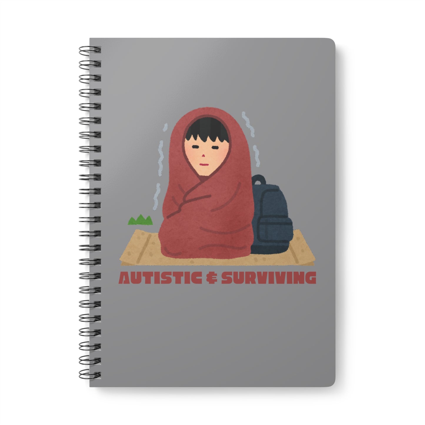 Autistic & Surviving (2) Wirobound Softcover Notebook, A5