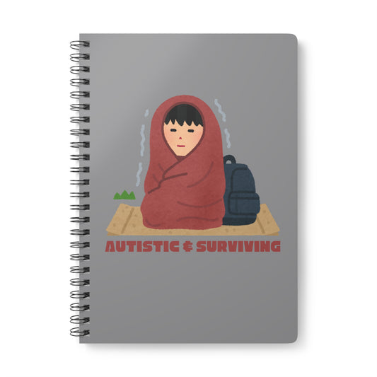 Autistic & Surviving (2) Wirobound Softcover Notebook, A5