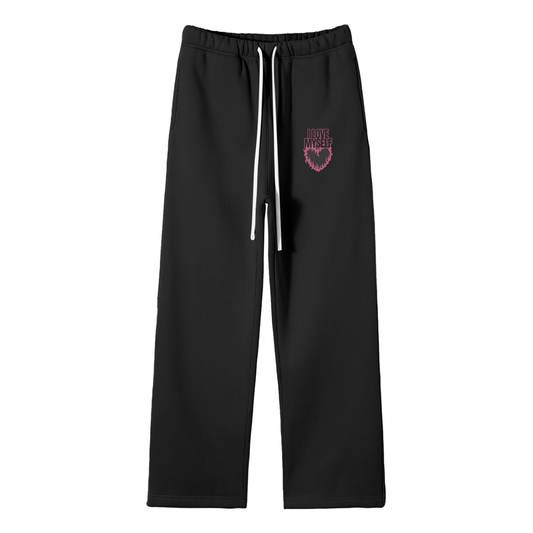 I Love Myself Streetwear Fleece Straight Leg Pants