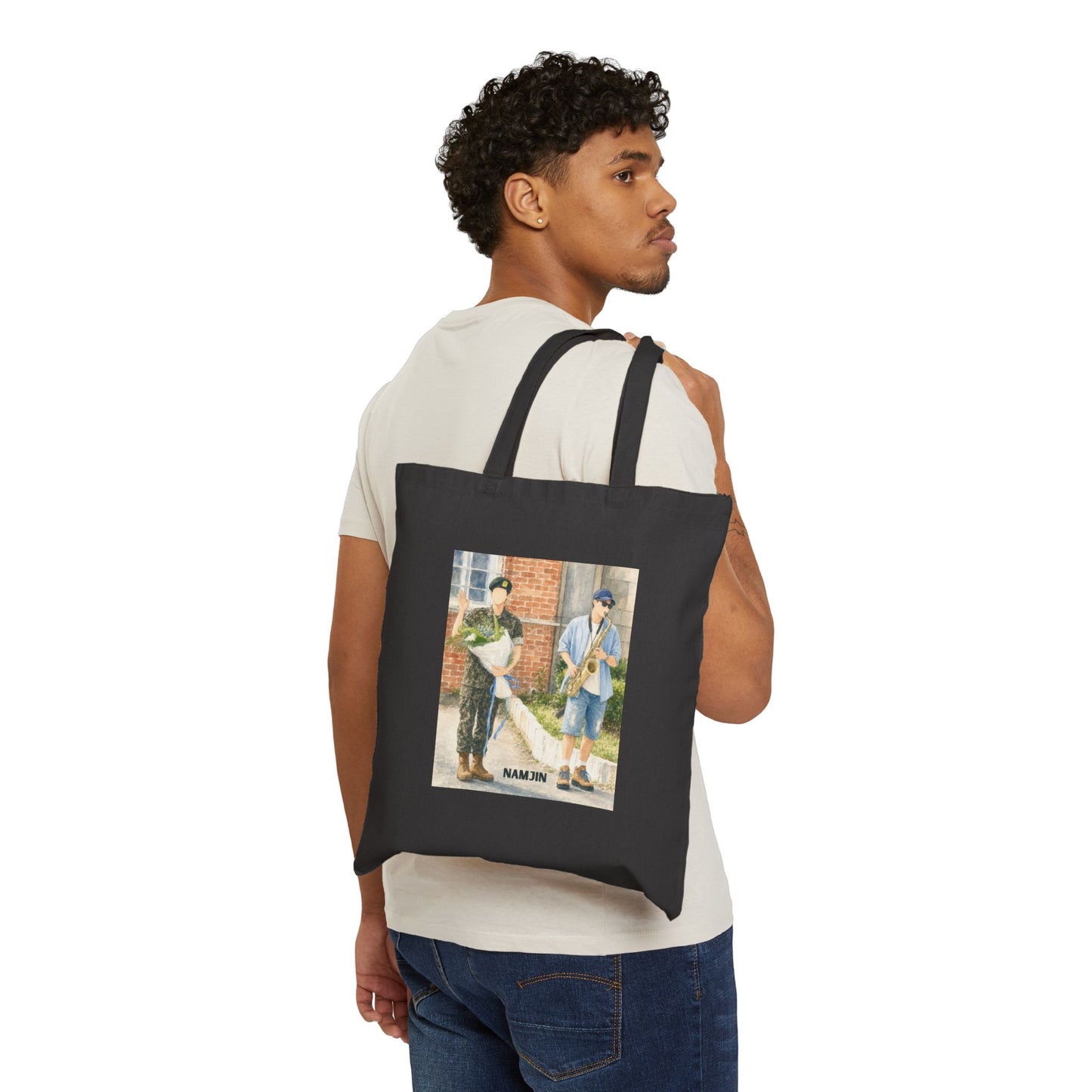 Namjin (Namjoon & Jin) Cotton Canvas Tote Bag