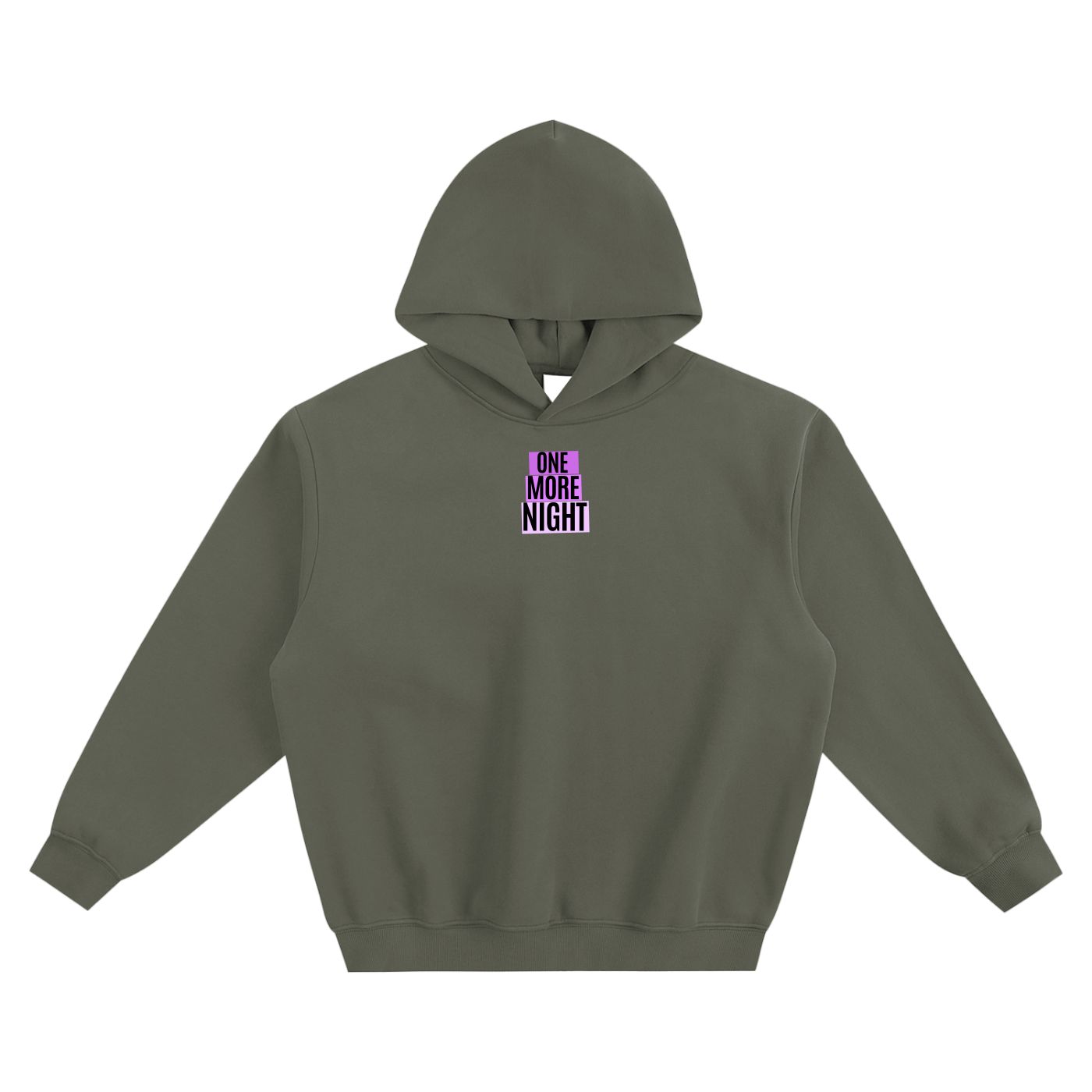 One More Night (1) Fleeced Boxy Hoodie