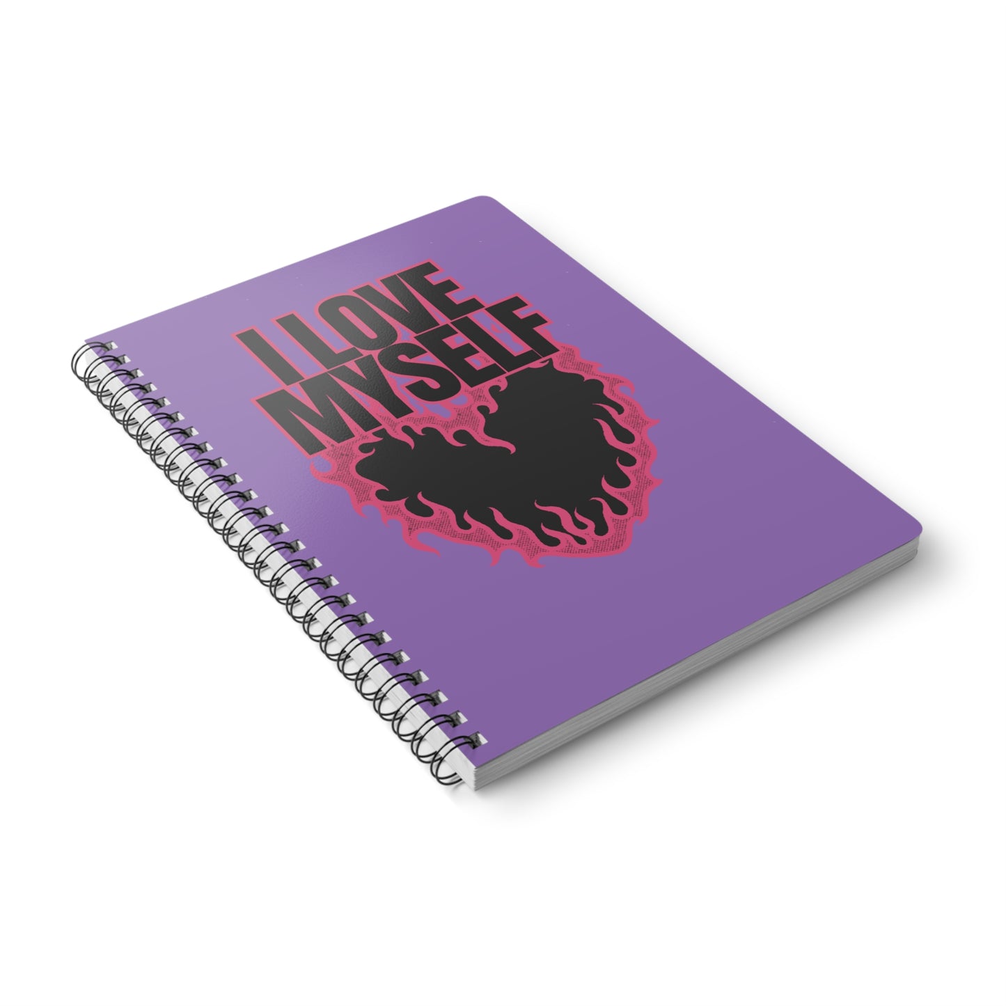 I Love Myself (2) Wirobound Softcover Notebook, A5