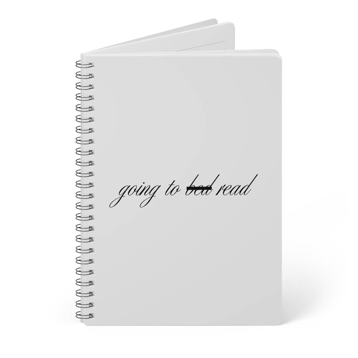 Going To Bed/Read Wirobound Softcover Notebook, A5