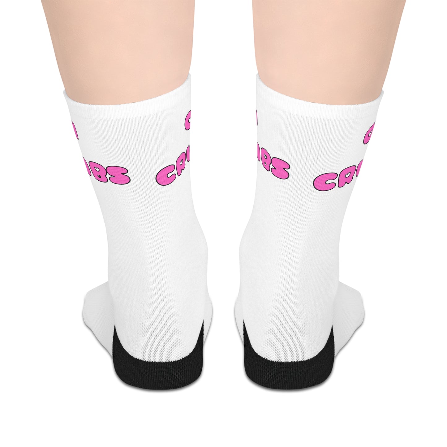 Oh Crumbs Mid-length Socks (White)
