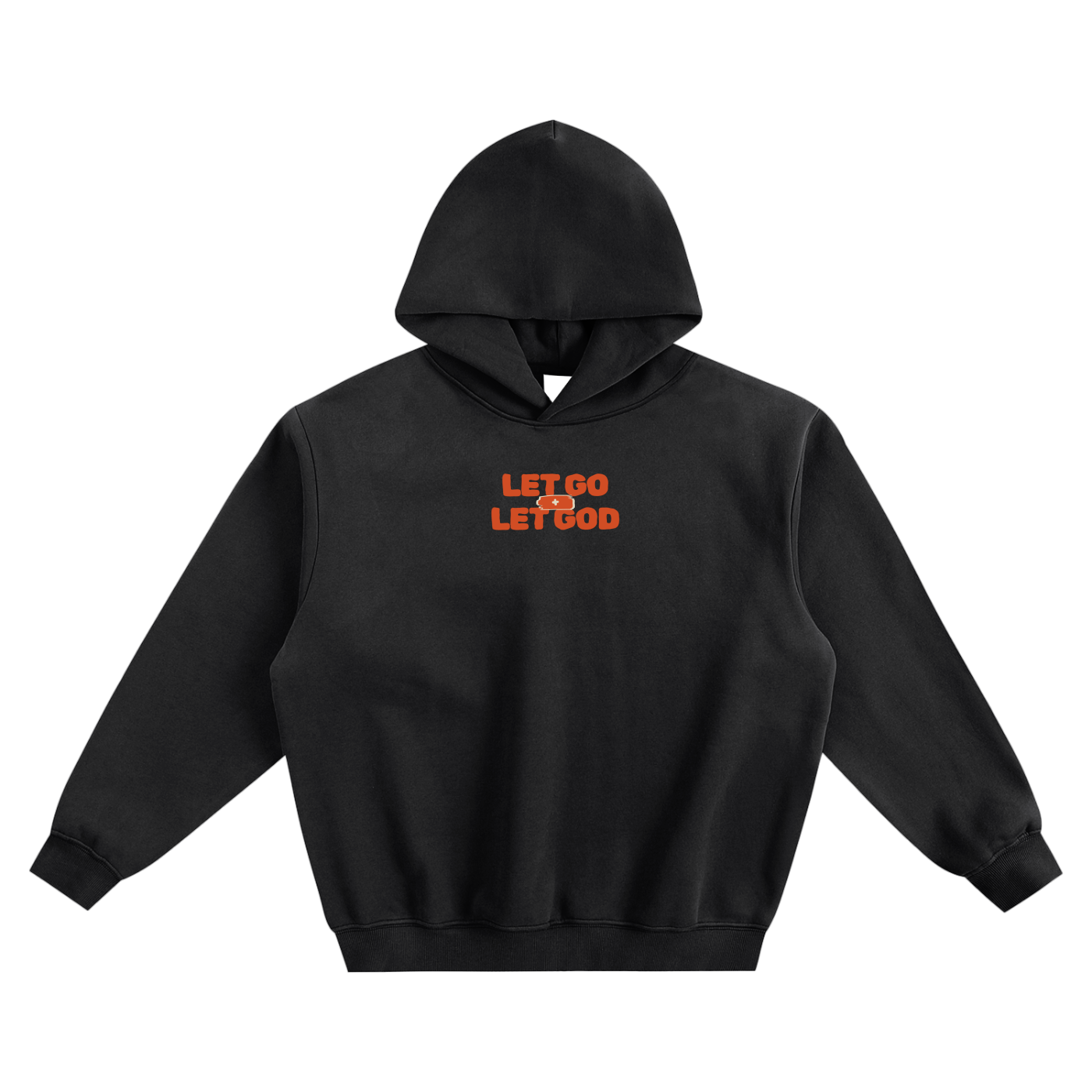 Let Go & Let God Fleeced Boxy Hoodie