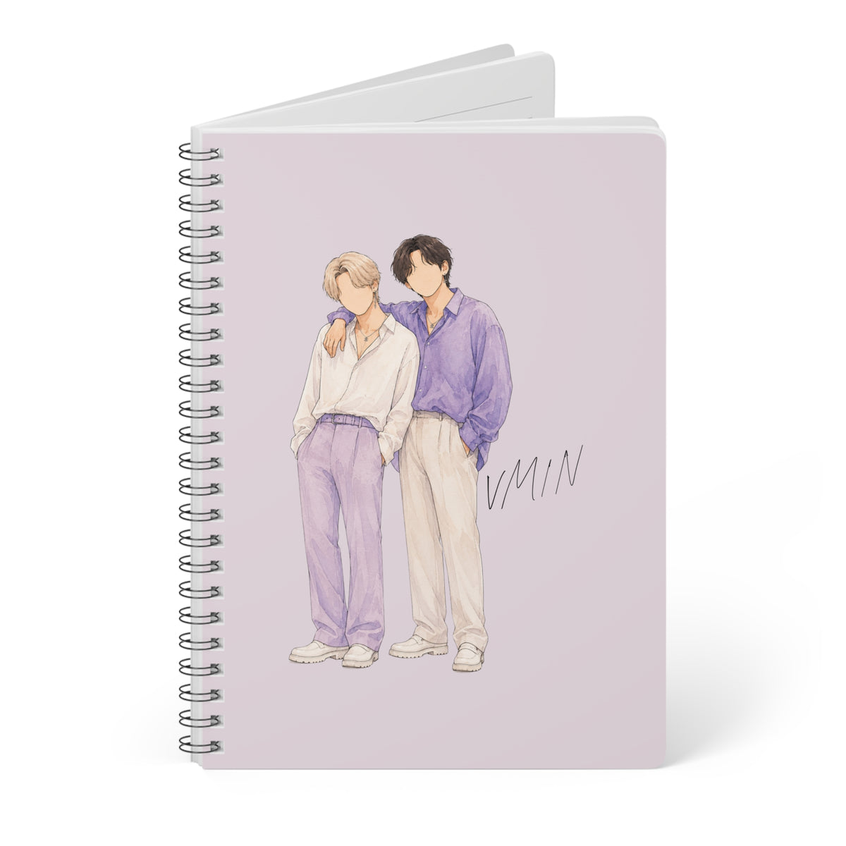 VMin (Taehyung & Jimin) Wirobound Softcover Notebook, A5