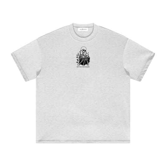 Don't Talk To Me I'm Reading (Skeleton) Heavyweight T-Shirt