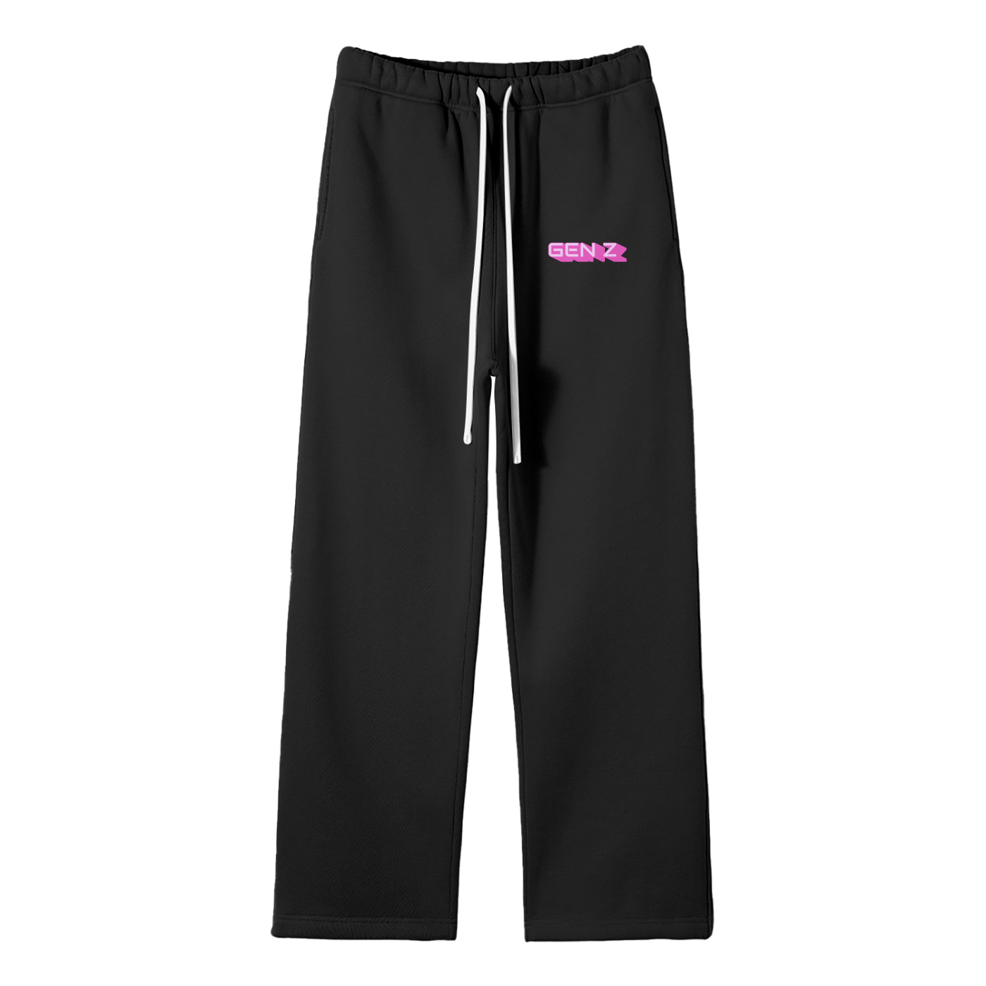 Gen Z Streetwear Fleece Straight Leg Pants