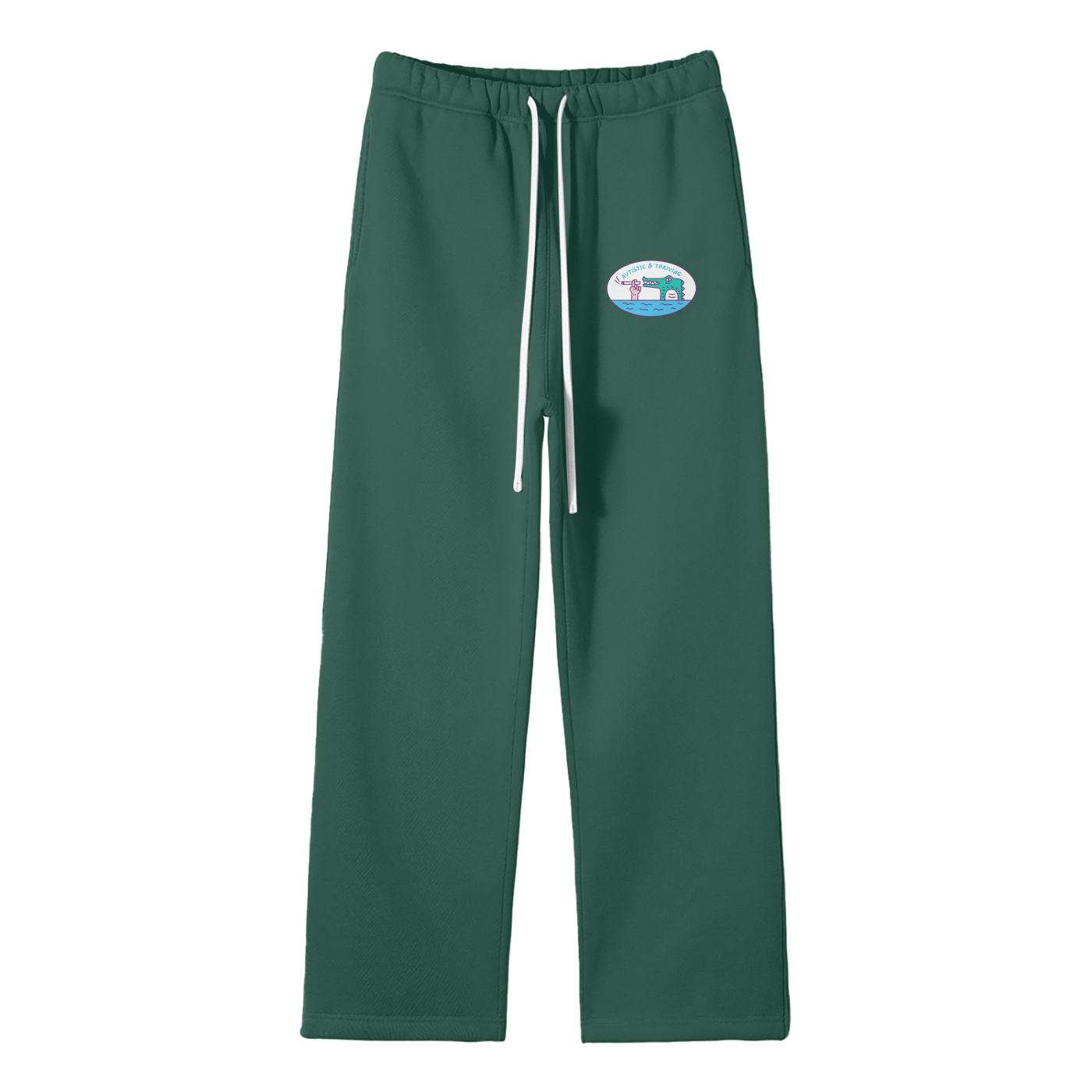 Autistic & Thriving Streetwear Fleece Straight Leg Pants