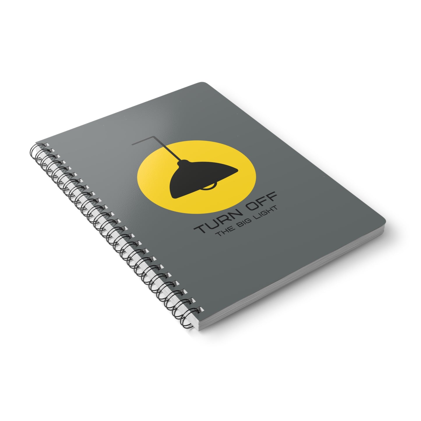 Turn Off The Big Light (2) Wirobound Softcover Notebook, A5