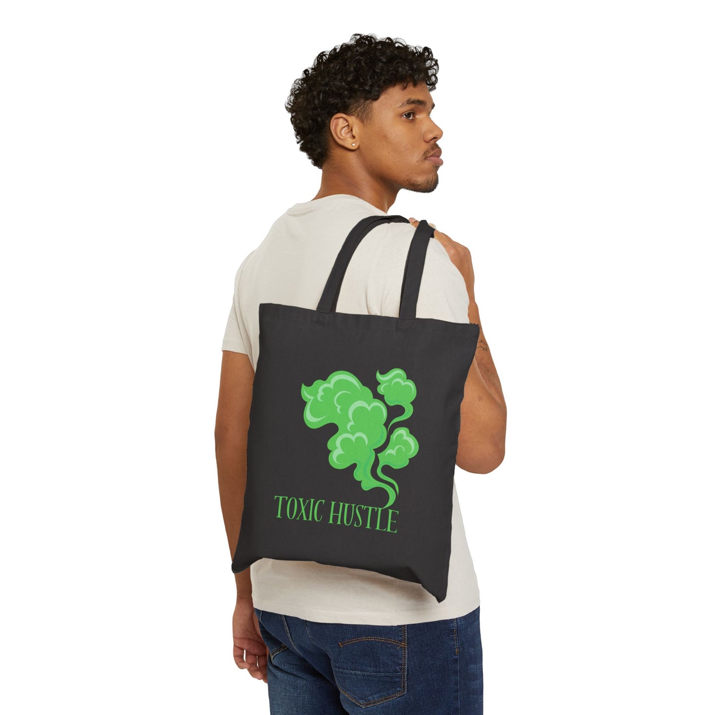 Toxic Hustle Cotton Canvas Tote Bag