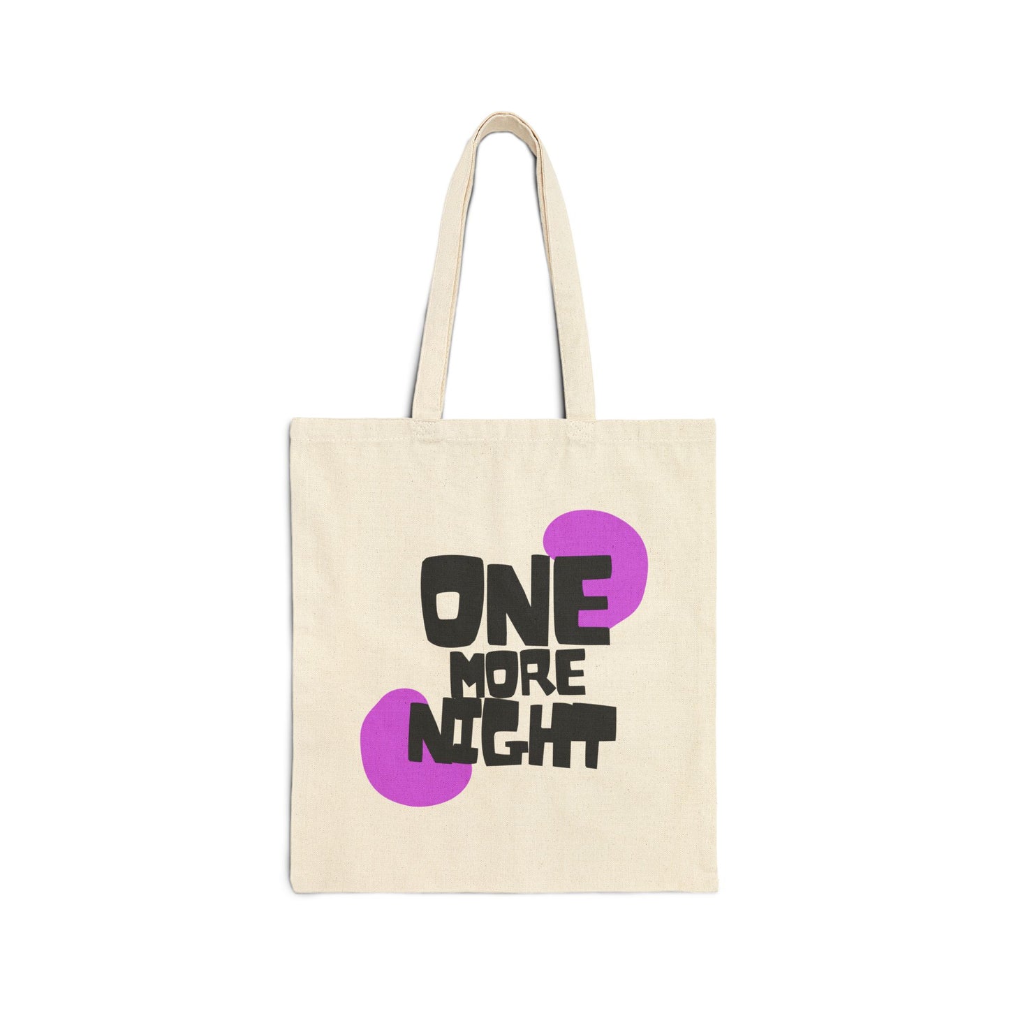 One More Night BTS Cotton Canvas Tote Bag