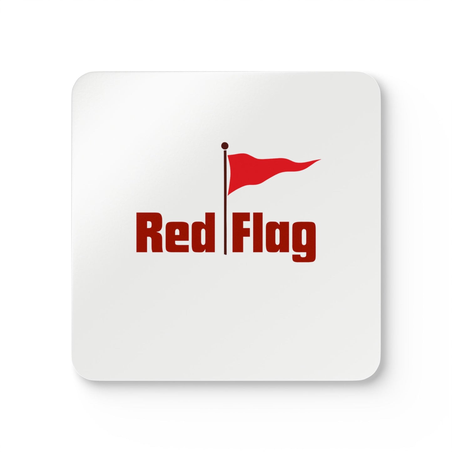Red Flag (1) Corkwood Coaster Set