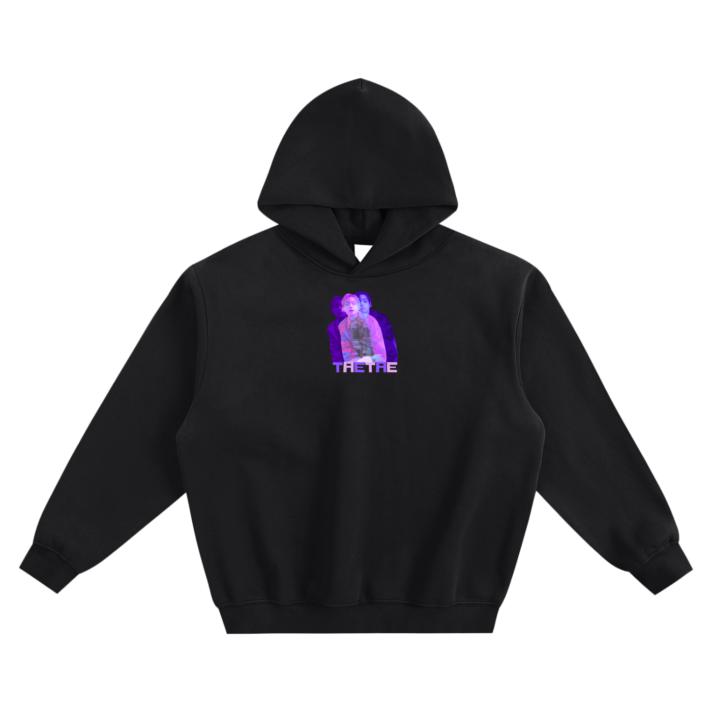 TaeTae (V Purple) Fleeced Boxy Hoodie