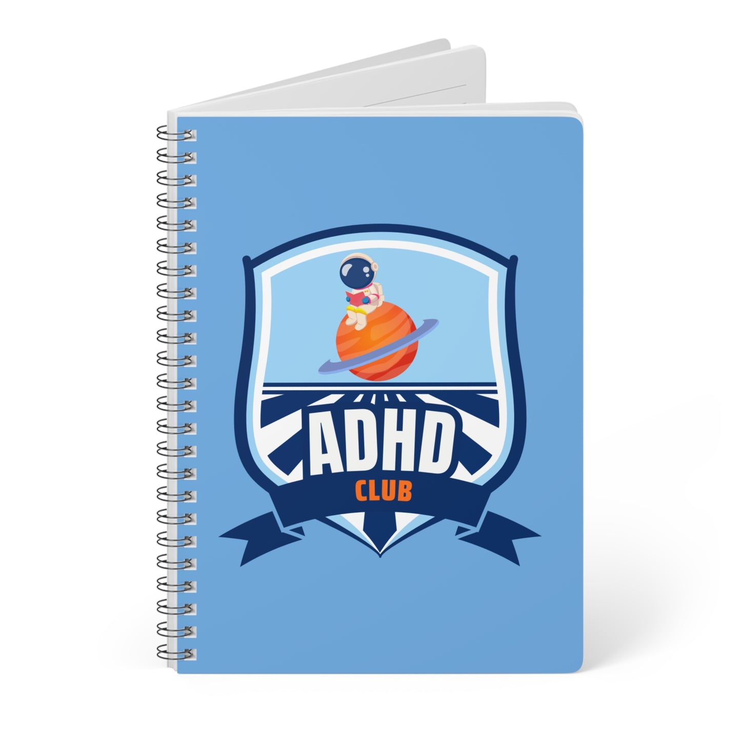 ADHD Club Wirobound Softcover Notebook, A5