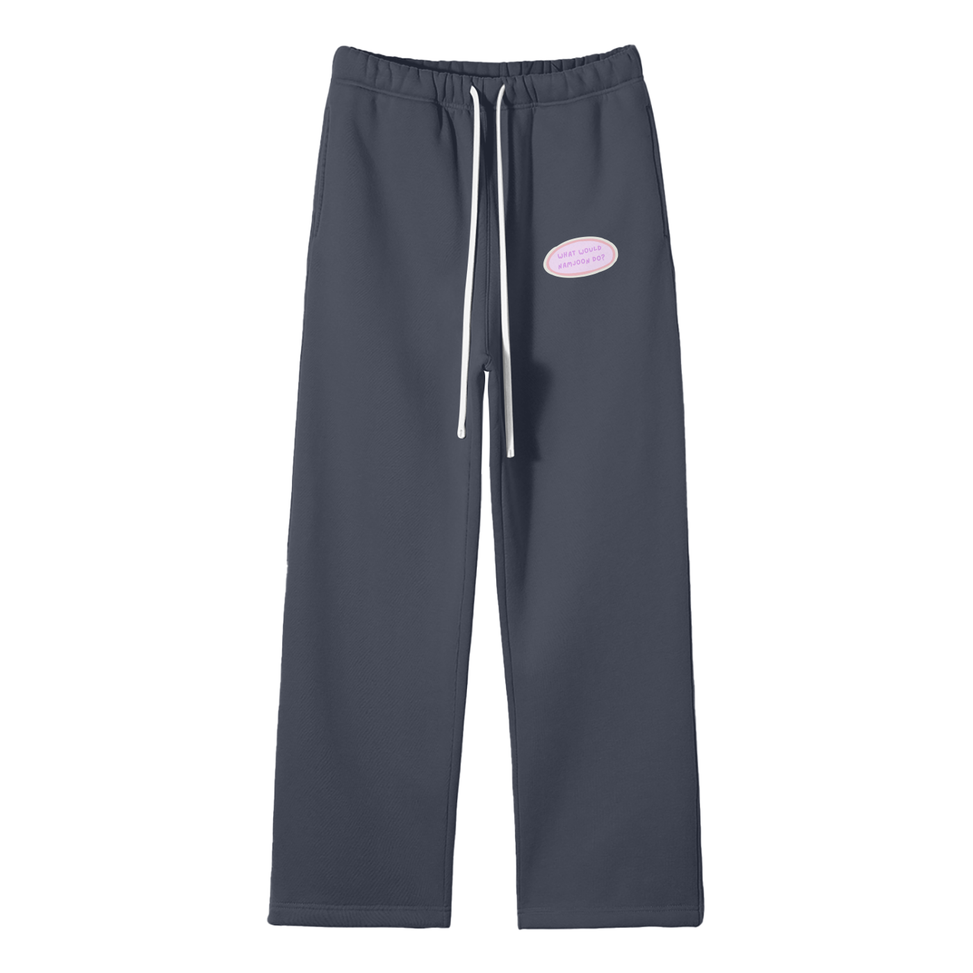 What Would Namjoon Do Streetwear Fleece Straight Leg Pants
