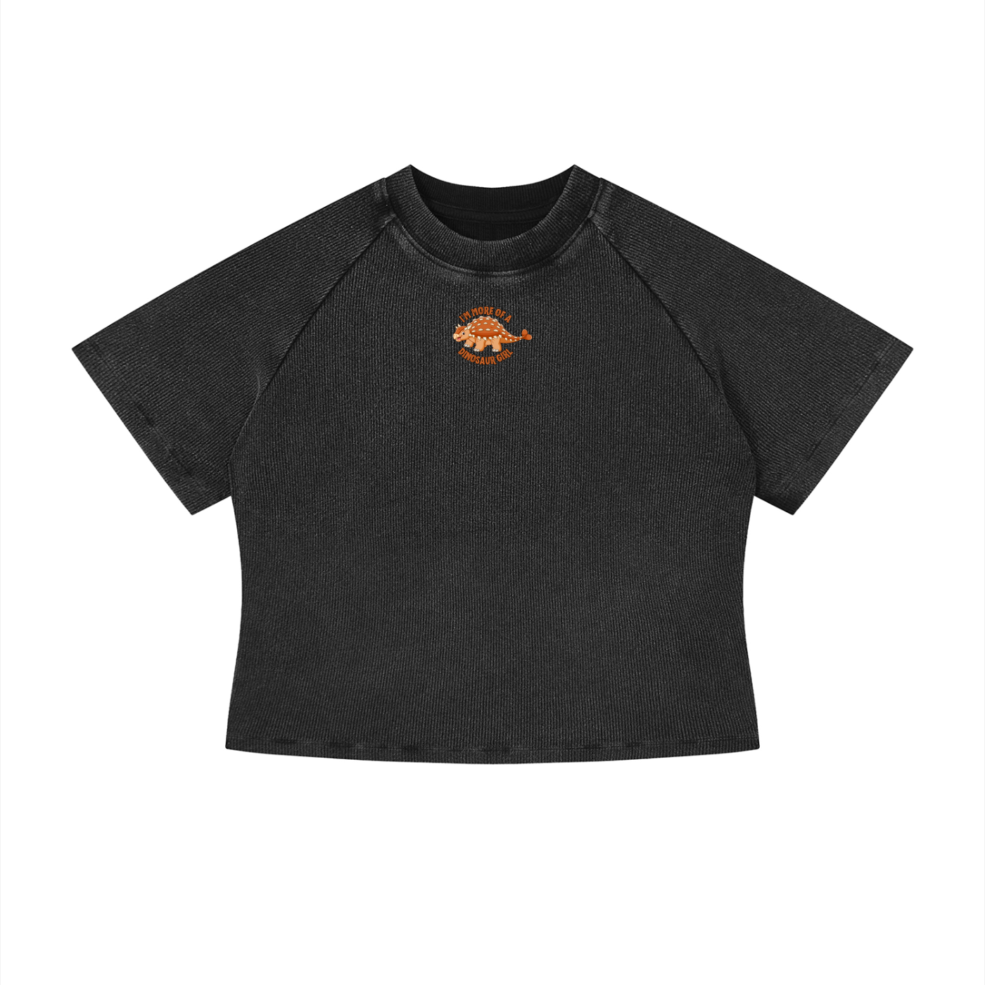 I'm More Of A Dinosaur Girl (Bumpy) Crop T-Shirt
