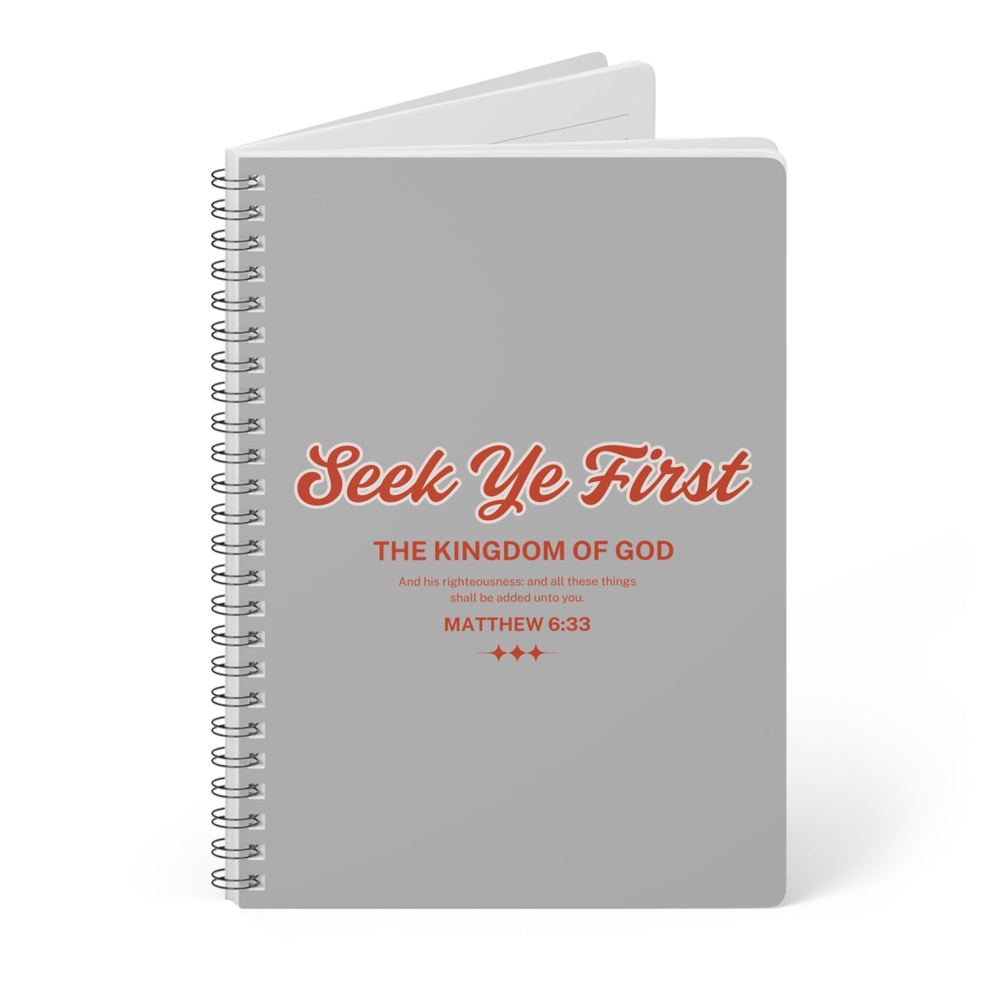 Seek Ye First (1) Wirobound Softcover Notebook, A5