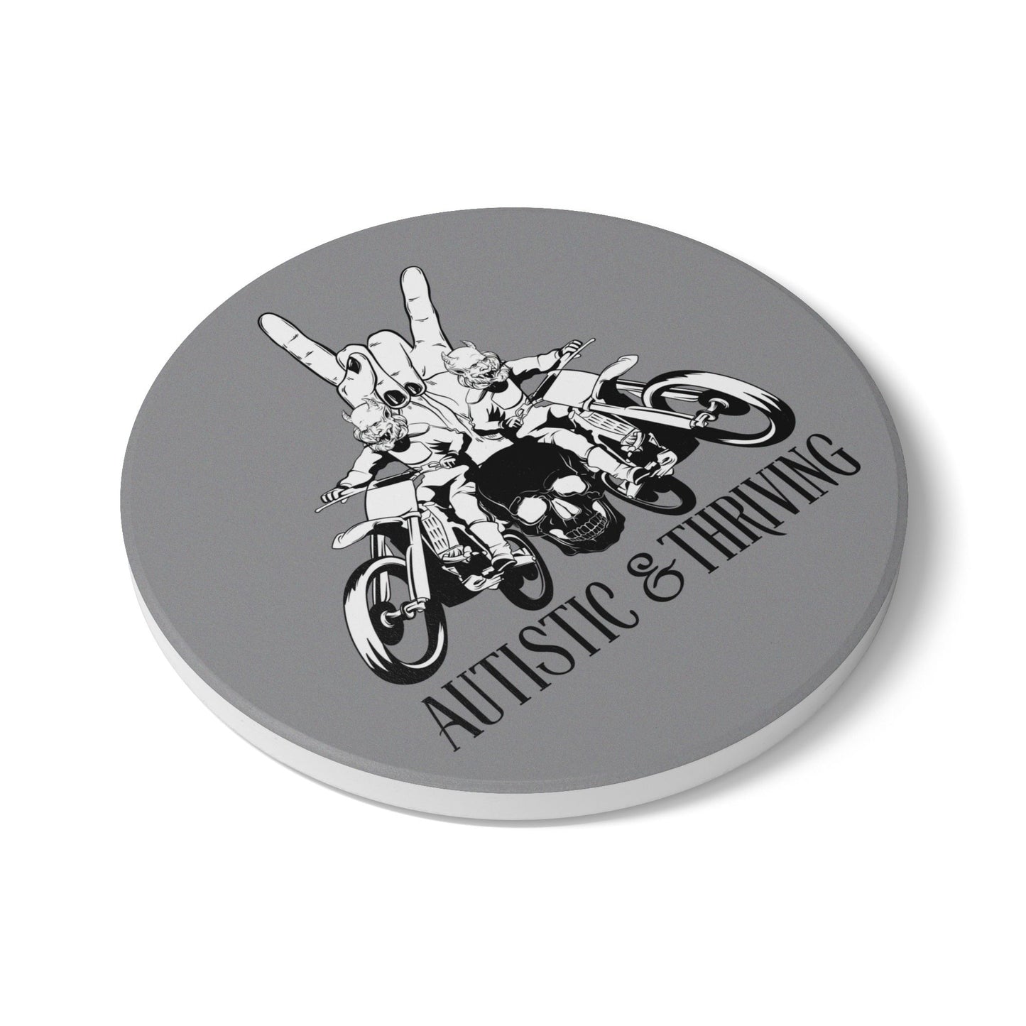 Autistic & Thriving Ceramic Coaster
