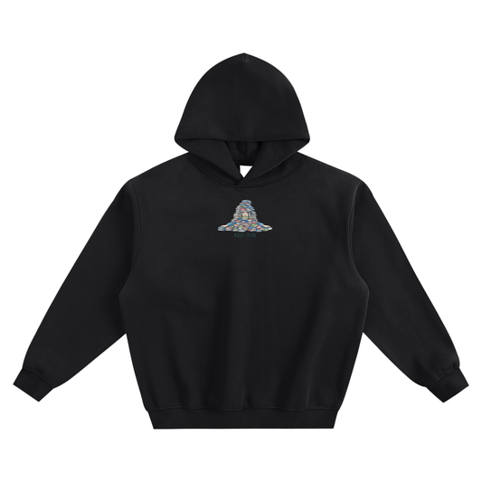 Book Fiend (Pile) Fleeced Boxy Hoodie