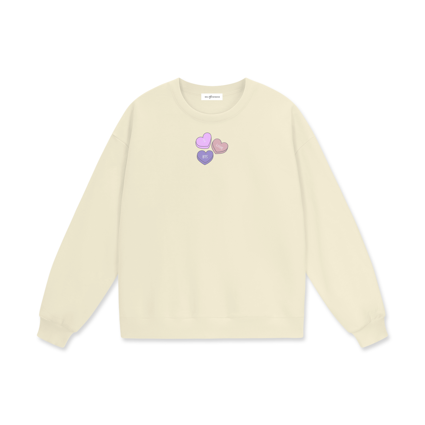 I Love BTS Heavyweight Drop Shoulder Sweatshirt