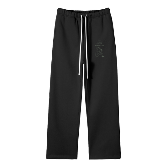My Cup Runneth Over Streetwear Fleece Straight Leg Pants