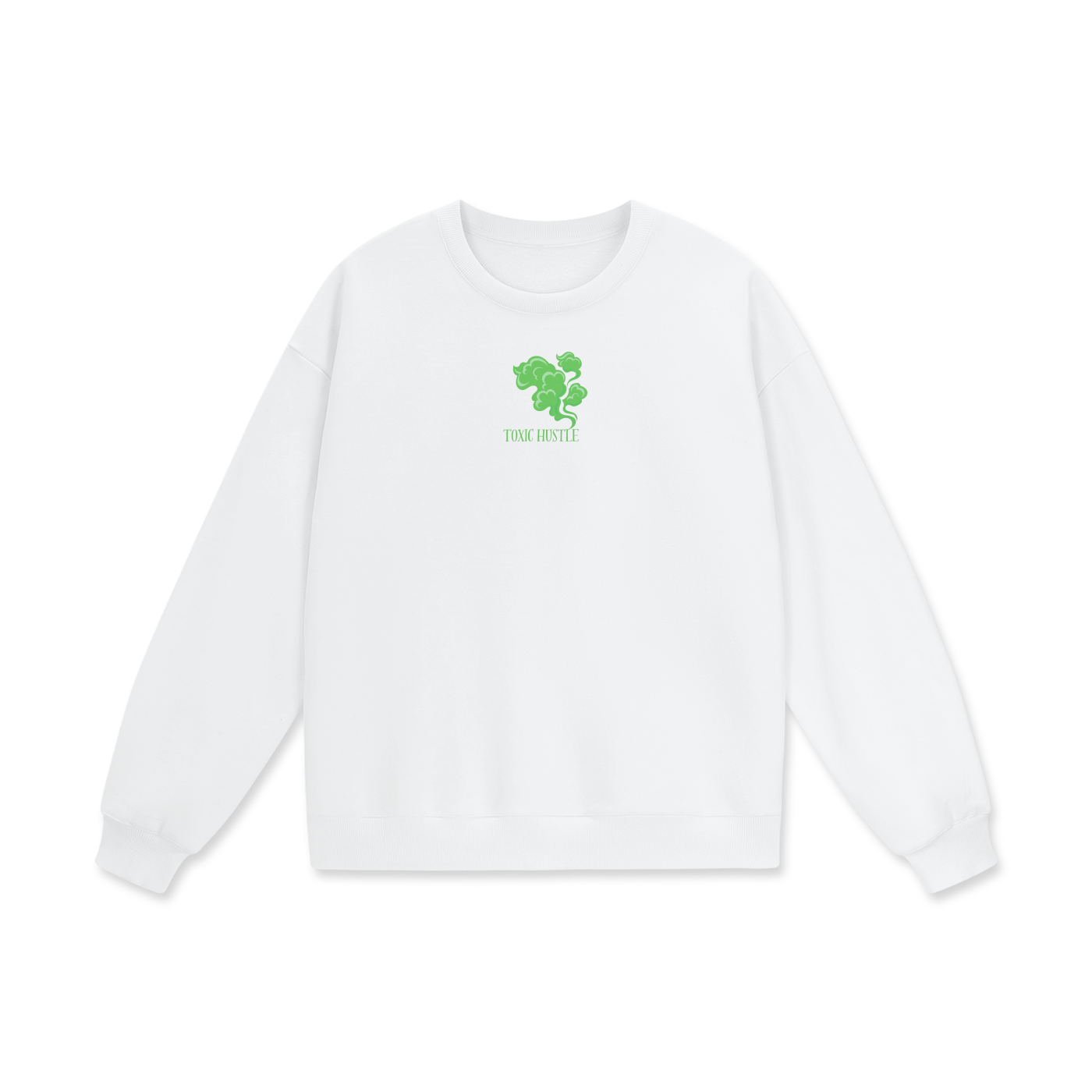 Toxic Hustle Heavyweight Drop Shoulder Oversized Fleece Sweatshirt