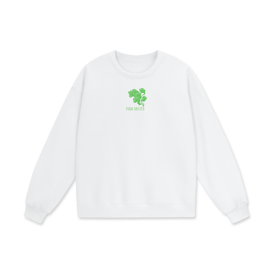 Toxic Hustle Heavyweight Drop Shoulder Oversized Fleece Sweatshirt