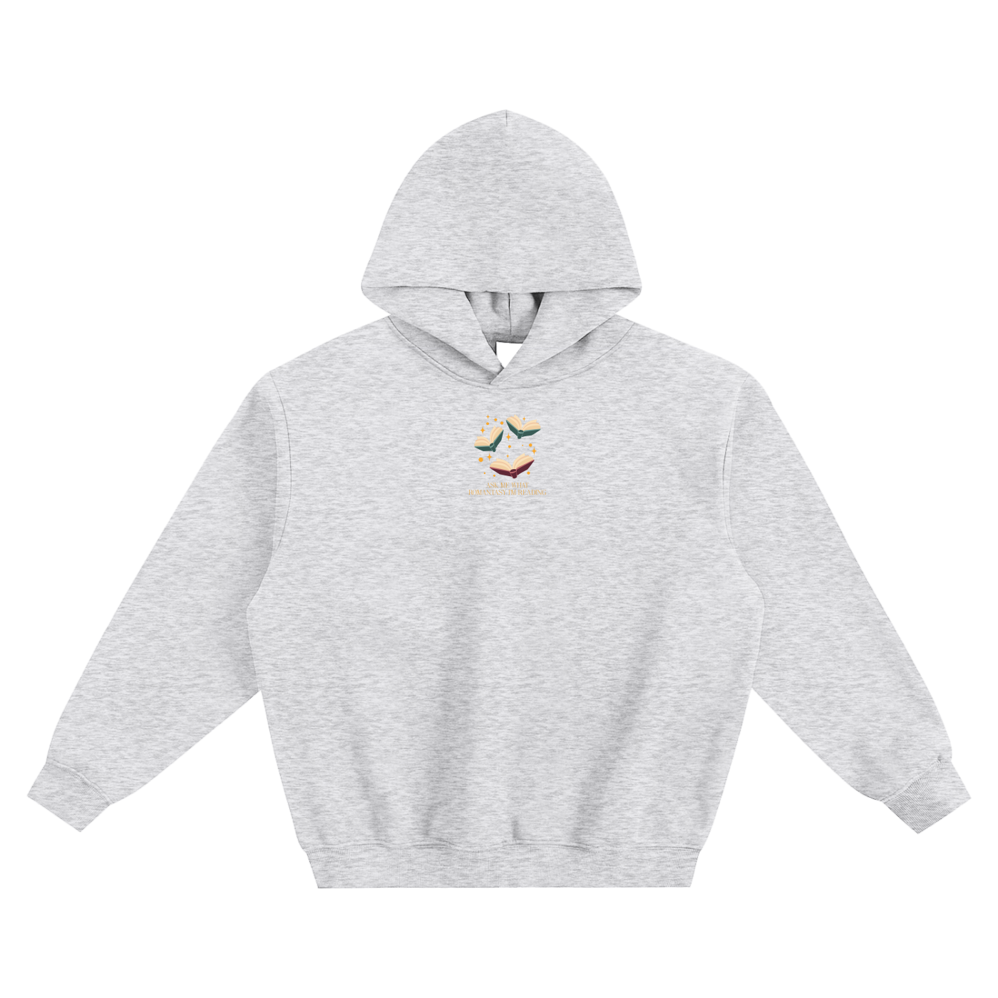 Ask Me What Romantasy I'm Reading Fleeced Boxy Hoodie