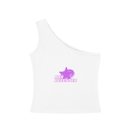BTS Defender One-Shoulder Crop T Shirt