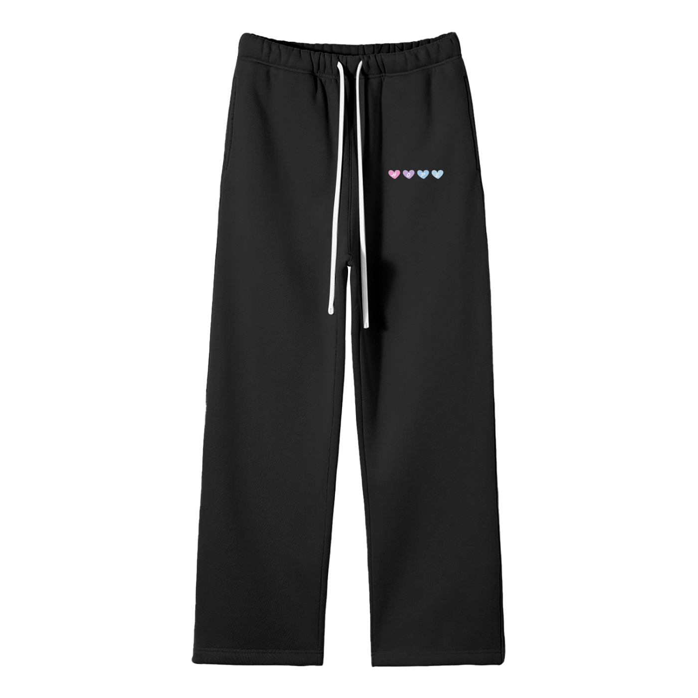 Hope (Heart) Streetwear Fleece Straight Leg Pants