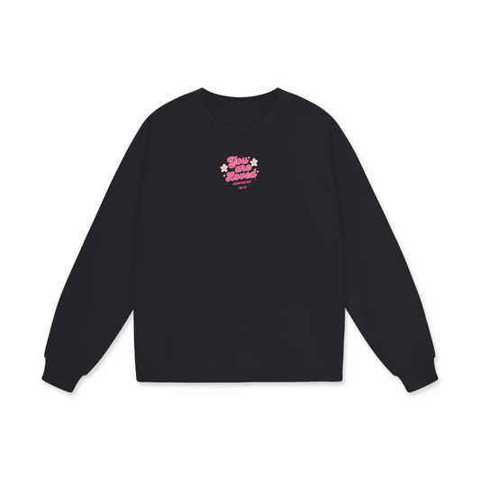 You Are Loved Heavyweight Drop Shoulder Oversized Fleece Sweatshirt